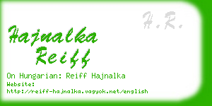 hajnalka reiff business card